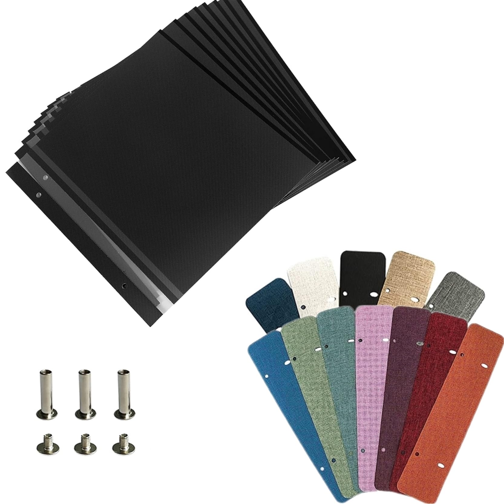Recharge album photo autocollante noire 20 feuilles pour créer votre scrapbooking de voyage