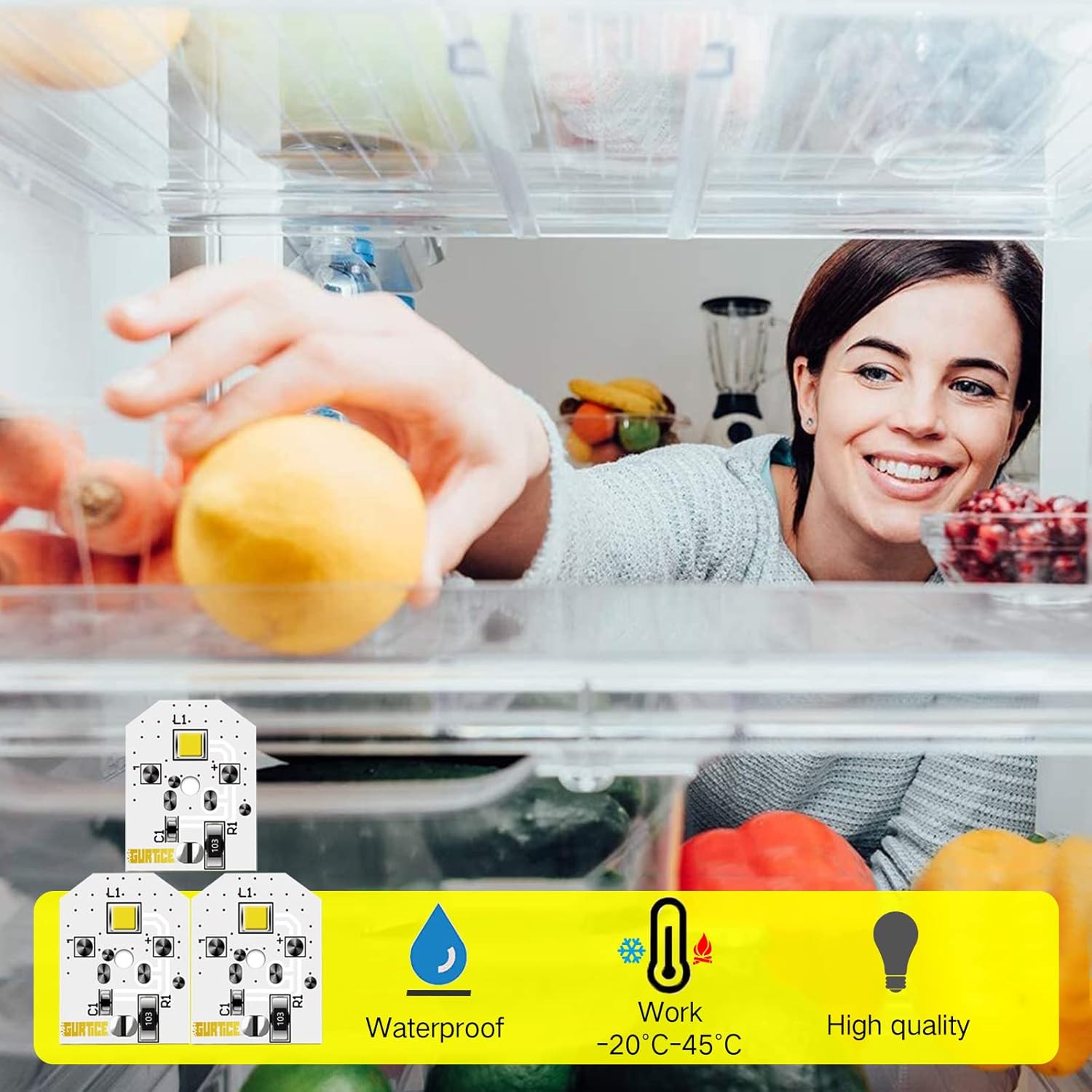 New Upgraded 10 Pack WR55X11132 WR55X25754 LED Light for GE Refrigerator Replace WR55X30602 WR55X26486 PS4704284 3033142 EAP12172918 AP6261806