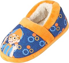 Blippi Toddler Boys' Slippers - Cozy Plush Fuzzy Slippers for Toddler Boys (7-10 Toddler)