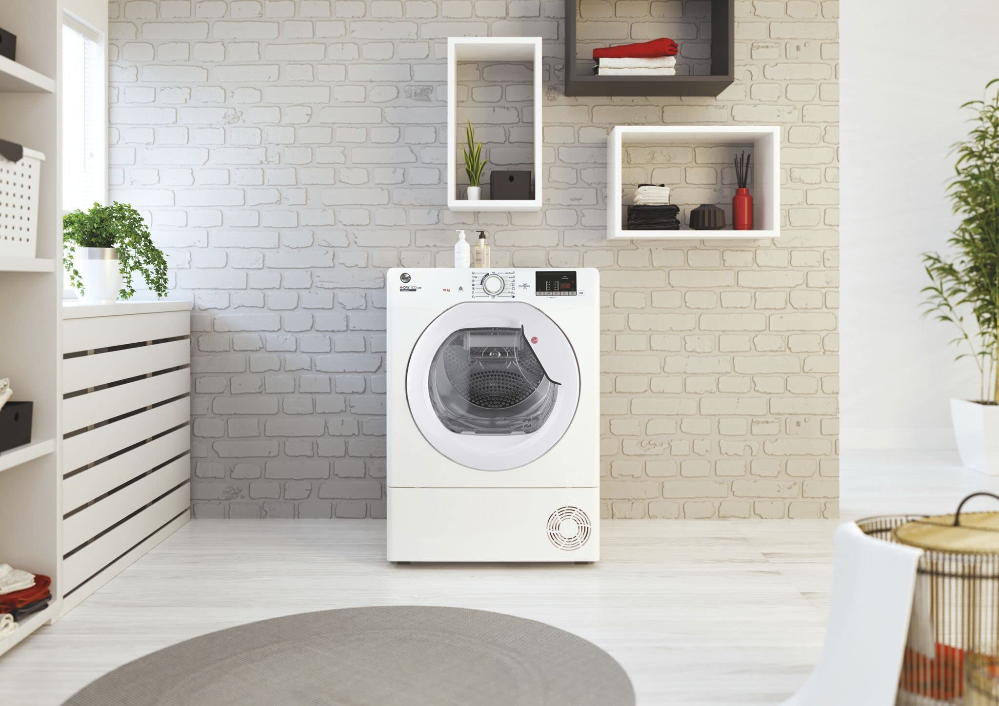Hoover HLEC10DE H-Dry 300, 10kg, Condenser Tumble Dryer, Aquavision, White, Sensor Dry, NFC — view 7