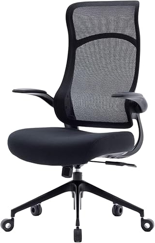 Miniatura 1 de Nouhaus Silla de oficina ergonómica ondulada. Silla de oficina de malla rodante con soporte lumbar y brazos ajustables. Cómoda silla de computadora,