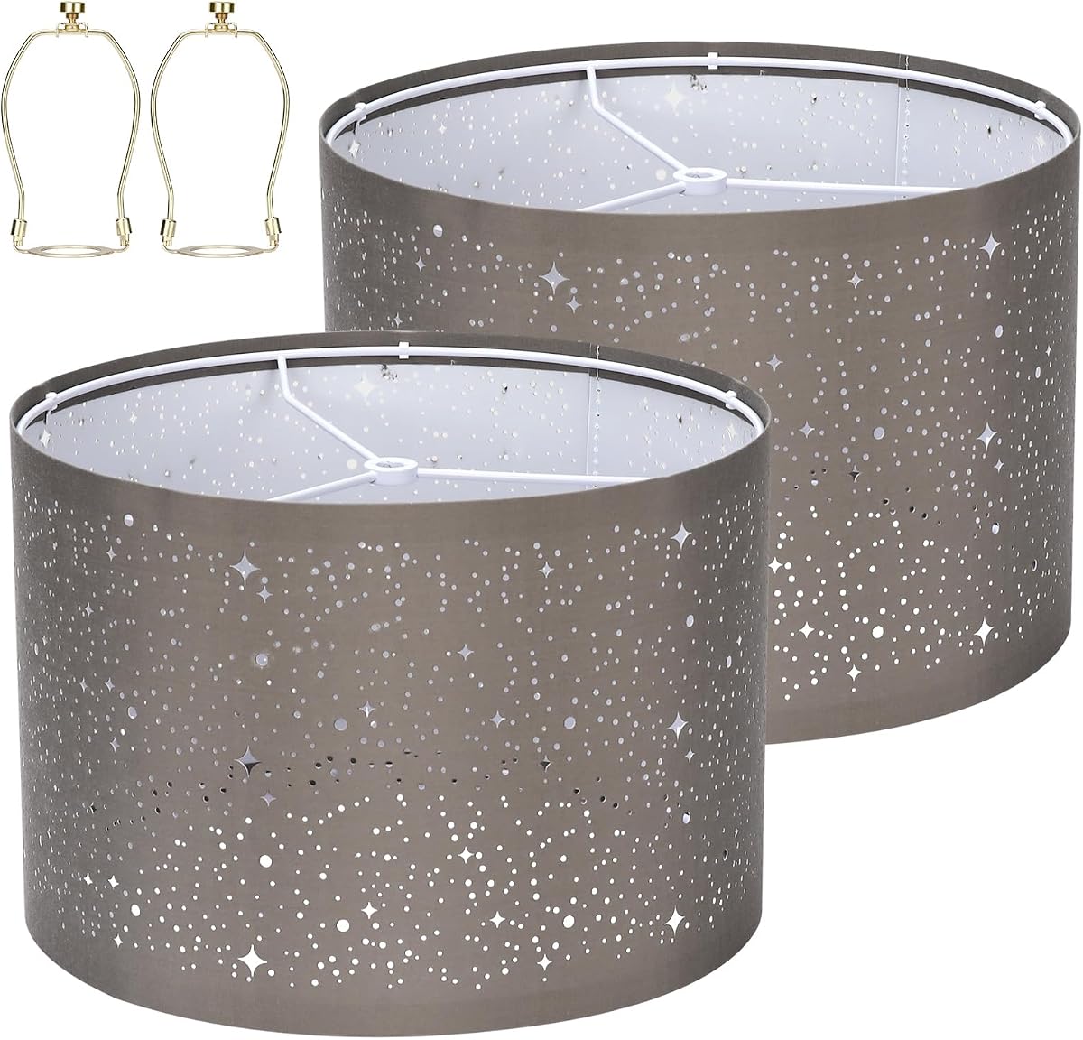 YISUN Drum Lamp Shades Set of 2