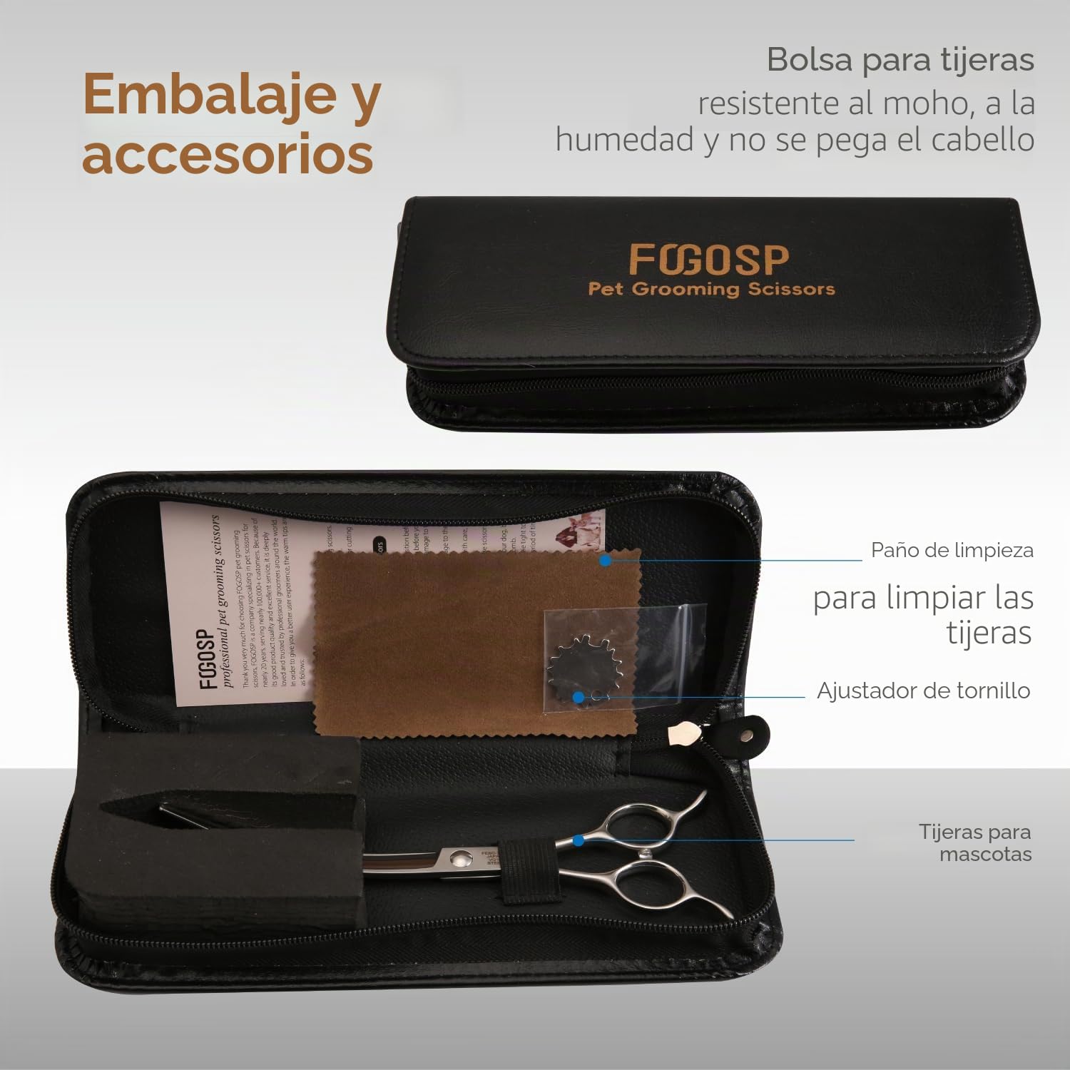 Tijeras de aseo curvadas profesionales de 45° para perros, tijeras curvadas de arco grande de 7.5 pulgadas, para peluquero profesional, Japón VG10, acero de alto carbono, para mano derecha mate