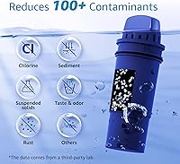 Vista 3 de AQUA CREST Filtro certificado NSF, repuesto para filtro de agua Pur, Pur Plus, CRF950Z, PPF951K, PPF900Z, DS1811Z, PPT711, PPT111, CR-1100C y All