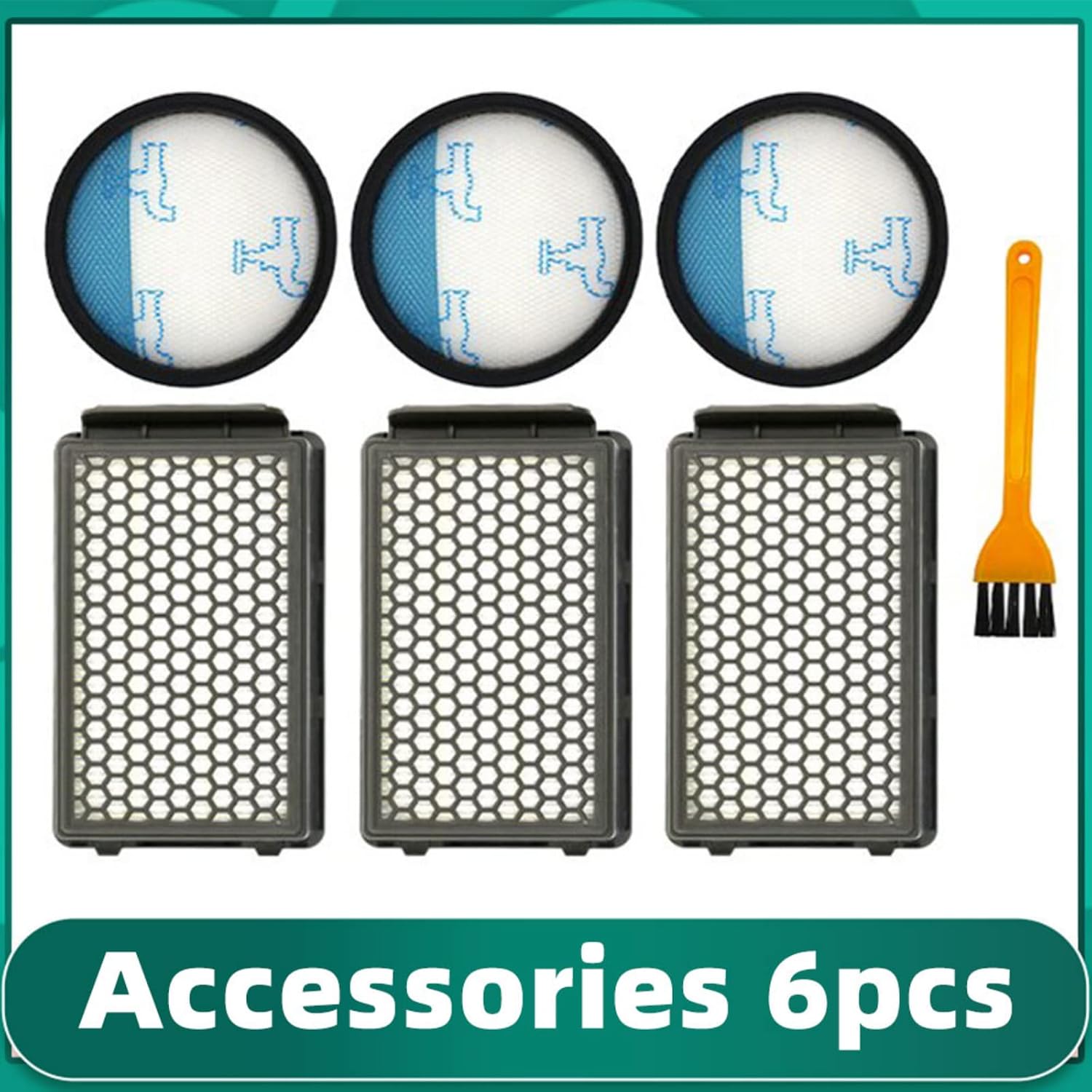 Replacement Filter Compatible with Rowenta RO3715 / 3759/3798 / 3799/3718 / 2957 Robot Vacuum Cleaner Spare Parts