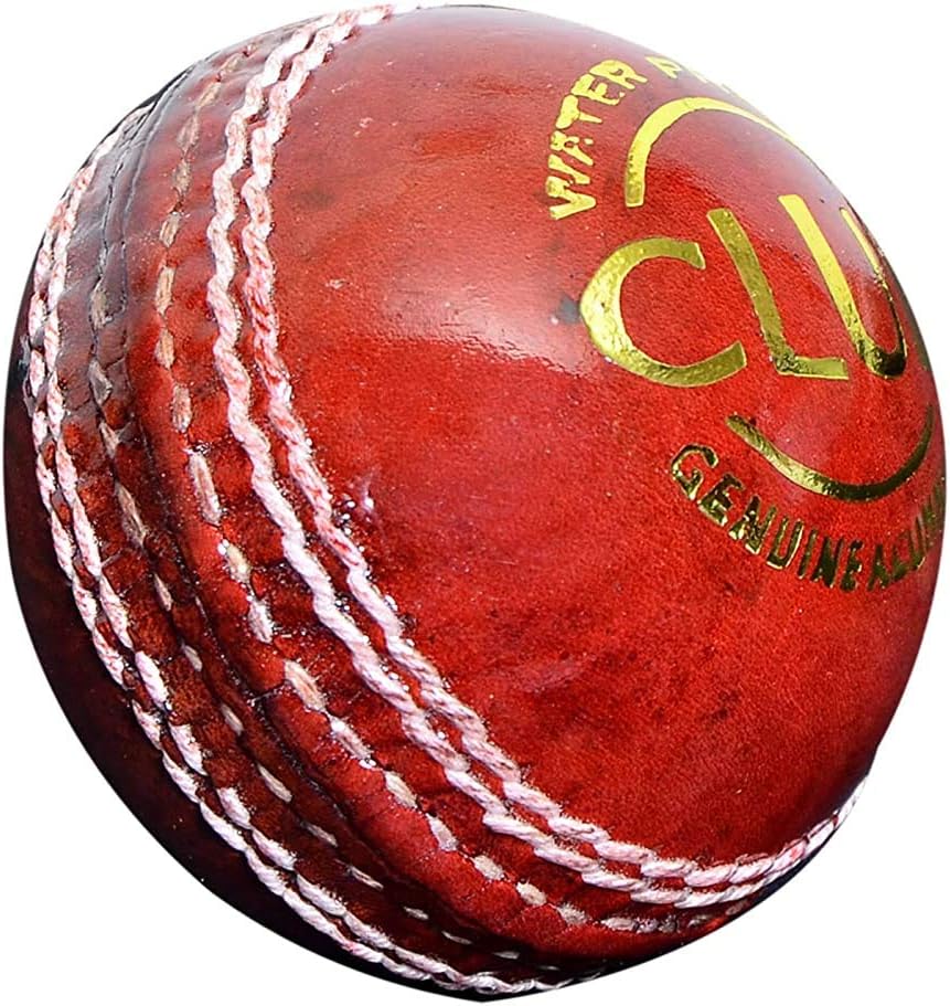 THOR INSTRUMENTS Sport Club Red Leather Cricket Ball for Test & One Day Matches Cricket Ball Rustic Vintage Home Decor Gifts