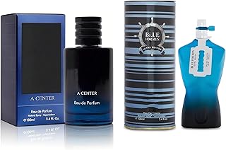 Men's Cologne SaExt&Blue for Men Ultra Eau de Parfum Gift Set - 3.4 Fl Oz Each | Citrus Spicy & Woody Ambergris Fragrance | Luxury Perfume for Day & Night