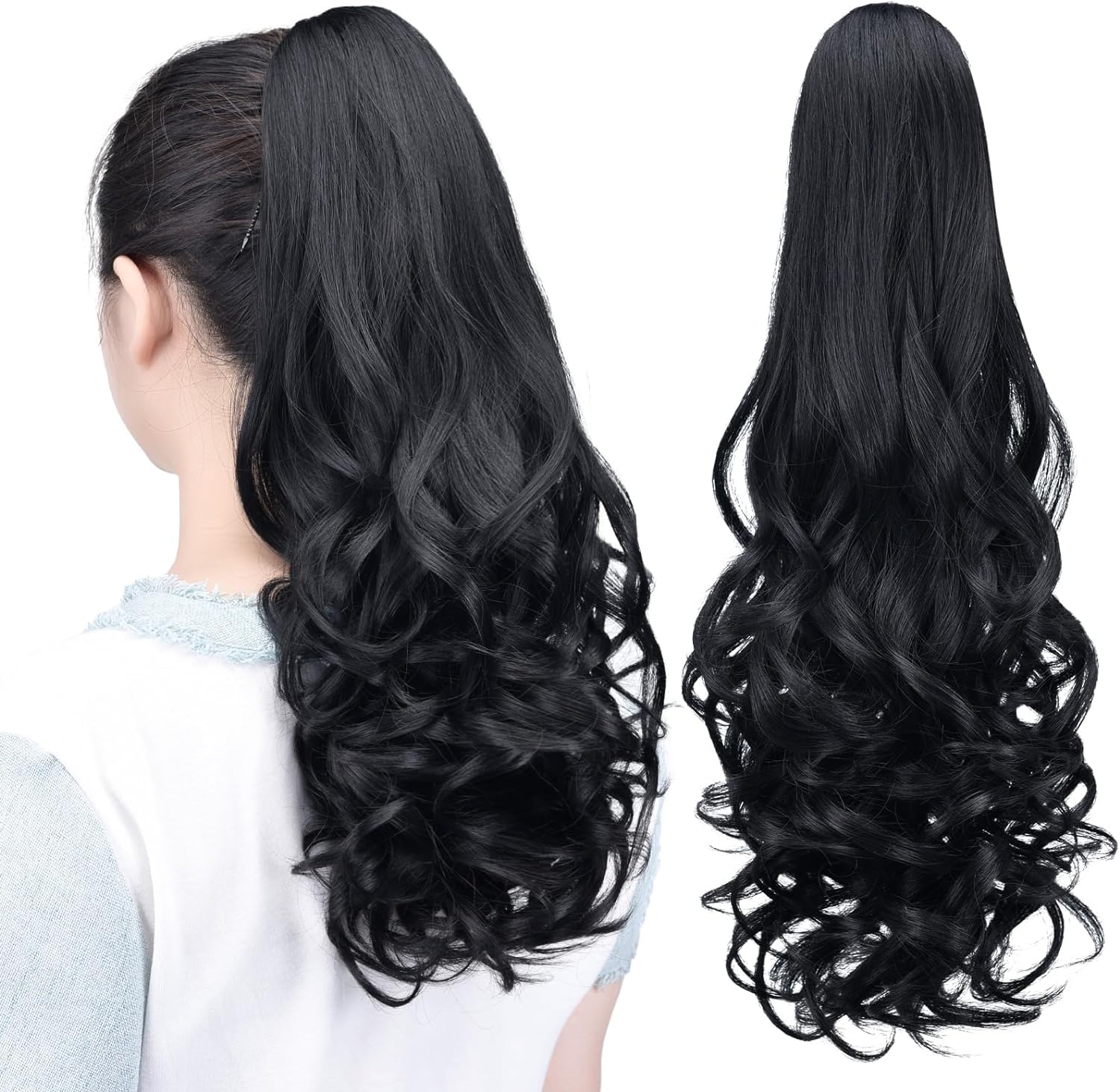 Pema Hair Extensions And Wigs Synthetic Fiber Clutcher Ponytail for