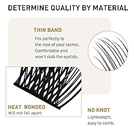 B&Q Lash Clusters Wispy B02, Eyelash Clusters 72PCS Cluster Eyelash Extensions, D Curl Lash Cluster 8-16mm Natural Individual Lashes Volume False Eyelashes Clusters with Soft Band(B02-D-8-16MIX)