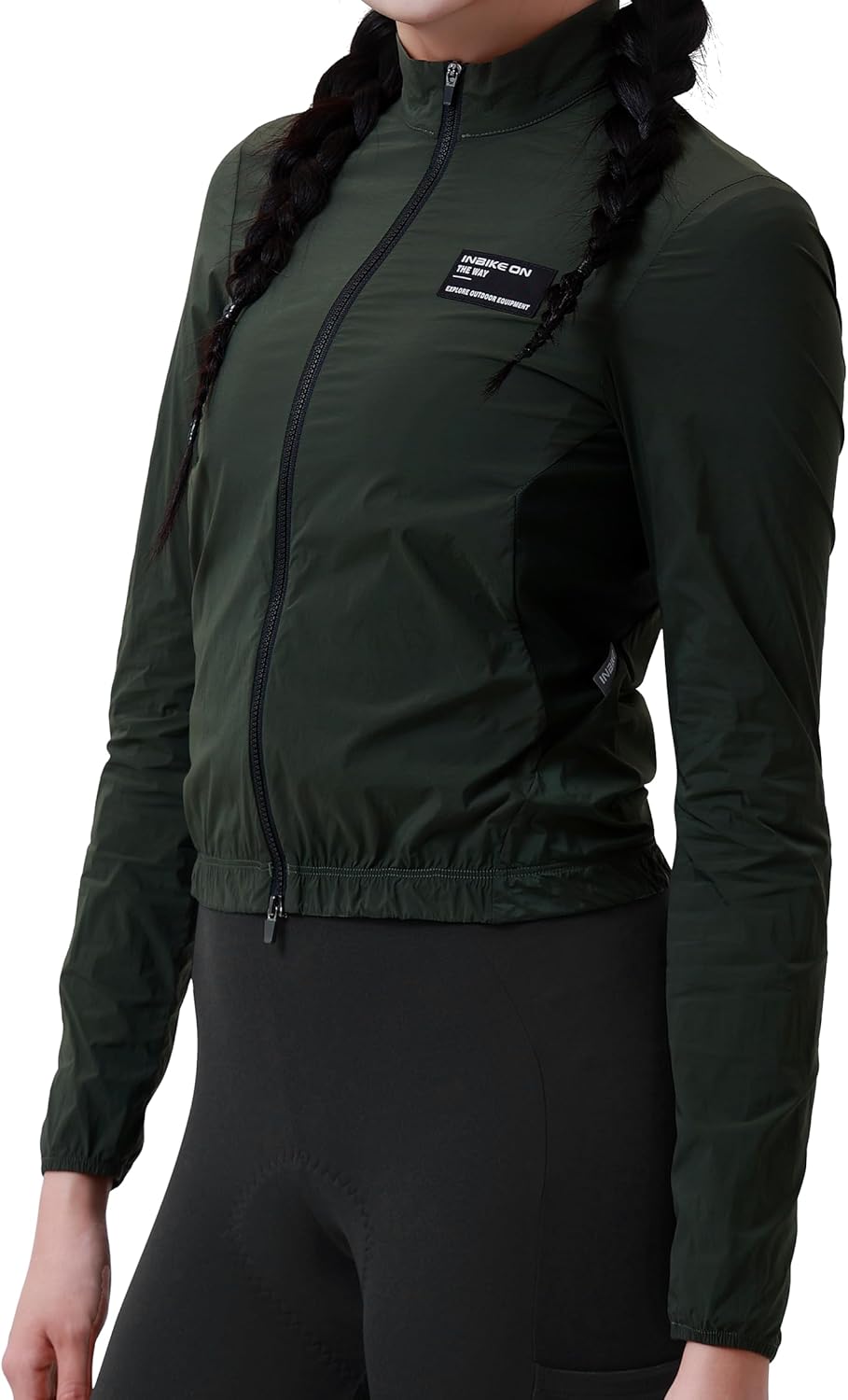 INBIKE Womens Cycling Jackets Windproof Lightweight Windbreaker Water-resistant Bike Jackets Breathable Running Jacket