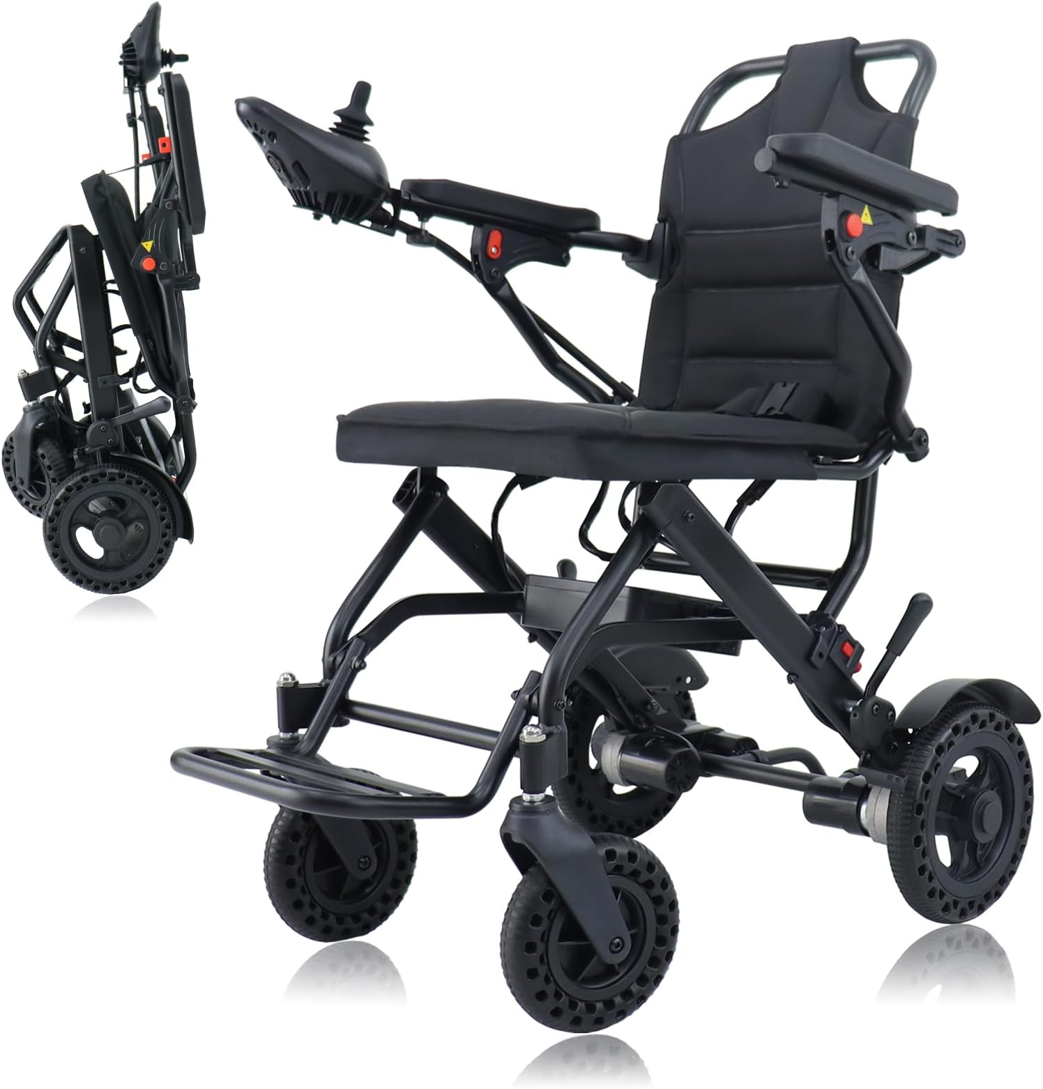 Carbon Fiber Electric Wheelchair, Folding Motorised Wheelchair - View #9