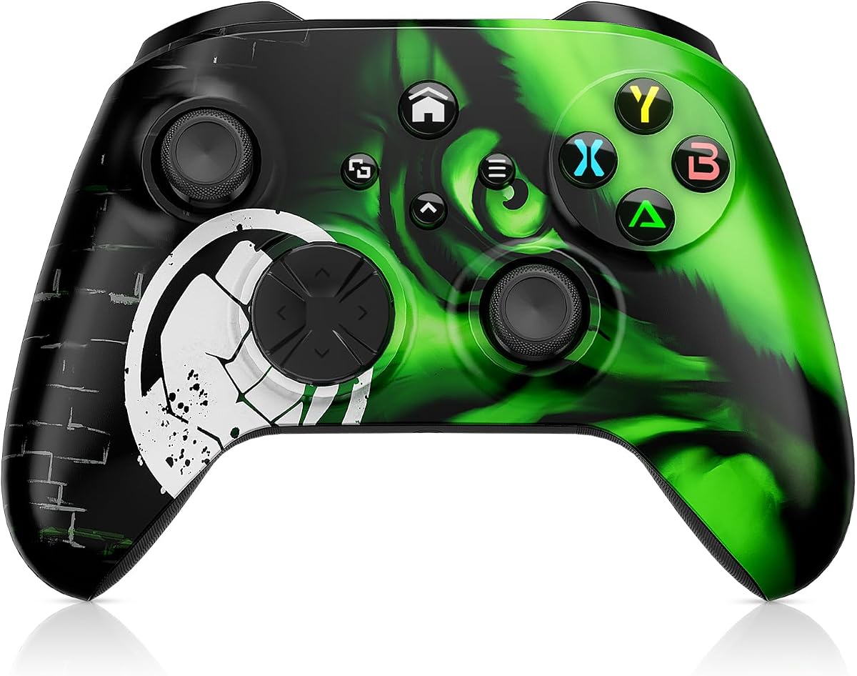 Xexvyrin Wireless for X-Box Controller, Compatible with X-box One X|S, Series PC, Special Edition Custom Controller 6-Axis Motion Control/3.5mm Audio Jack/Dual Vibration/Macro Function/Turbo（Hawkeye）