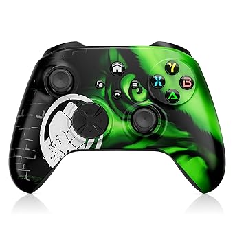 Xexvyrin Wireless for X-Box Controller, Compatible with X-box One X|S, Series PC, Special Edition Custom Controller 6-Axis Motion Control/3.5mm Audio Jack/Dual Vibration/Macro Function/TurboGreen