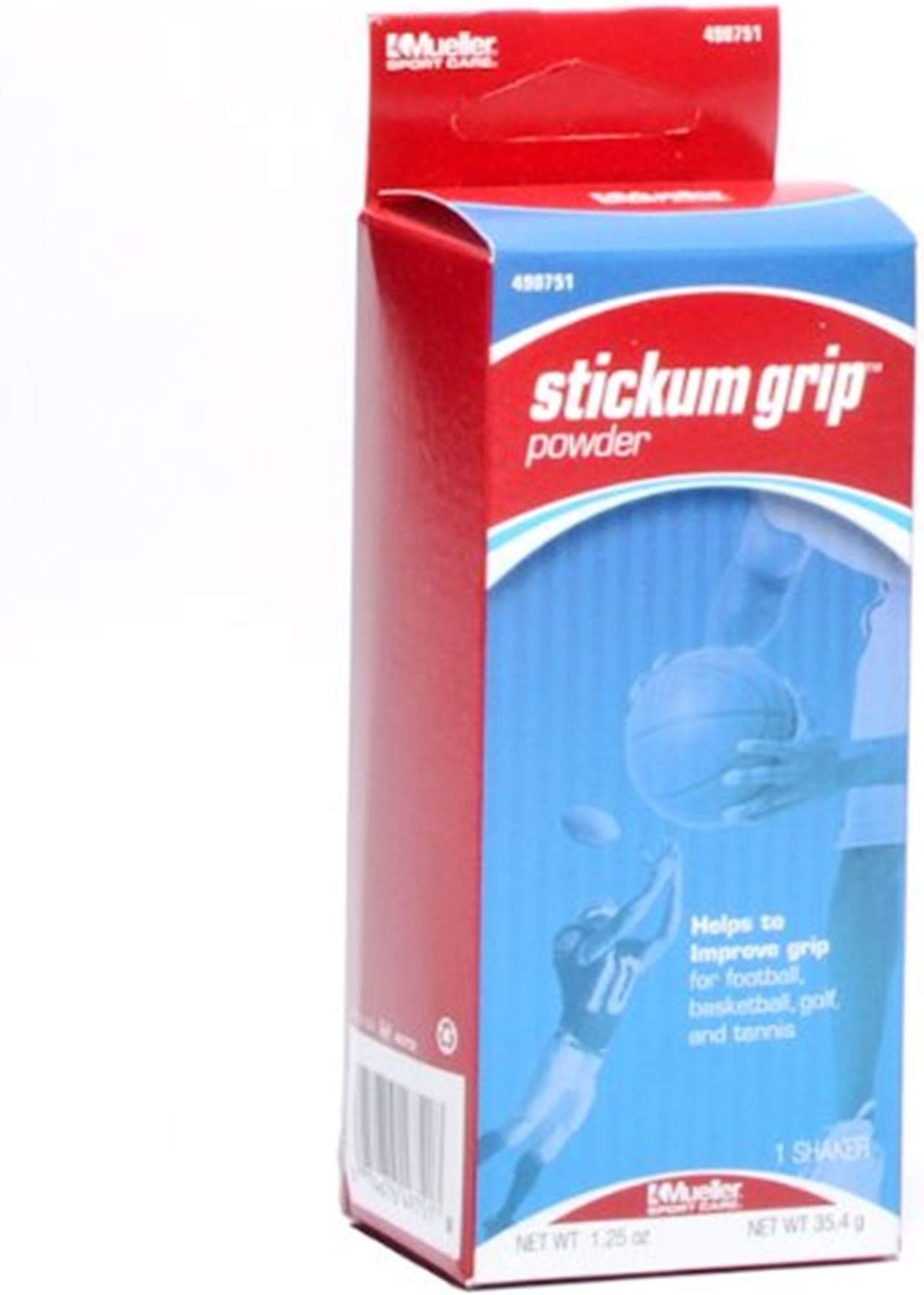 MuellerStickum Grip Powder 1.25 oz Shaker - Fast & Easy Application! #490751
