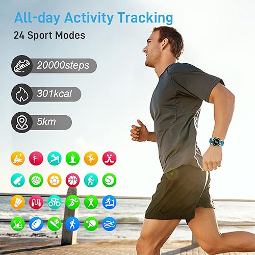 Miniatura 4 de Reloj inteligente para hombres y mujeres hacer o responder llamadas Reloj inteligente Bluetooth para teléfono Android iOS impermeable deportivo