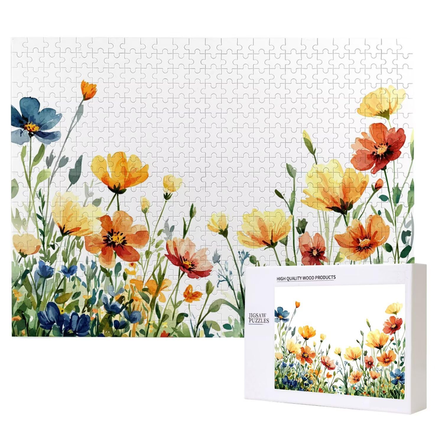 Jigsaw Puzzle, 4000 Pezzi Puzzle Classici, Fiore Puzzle Rilassamento Intelligence, Mpossibile Difficile Puzzles impegnativo per adulti Puzzles per Gioco Familiare, Regalo per Amore Amico Giallo K0F295