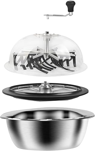 Miniatura 6 de iPower Cortadora de hojas de 19 pulgadas, corte giratorio trenzado para plantas con engranajes afilados mejorados y cuchillas de acero inoxidable,