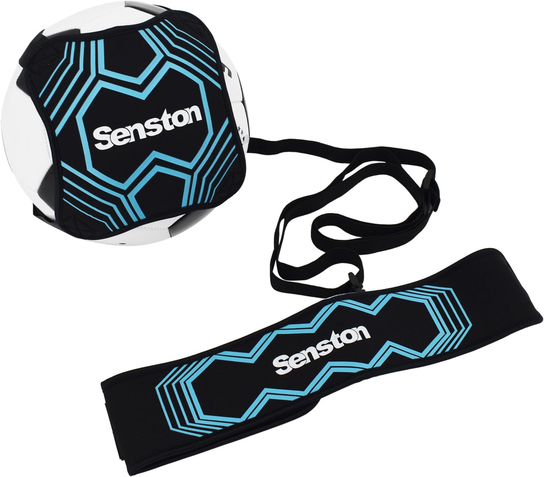 Senston Football Trainer Kick Training Equipment for Kids Adults, Solo Training Belt - Fits Ball Size 3, 4, and 5