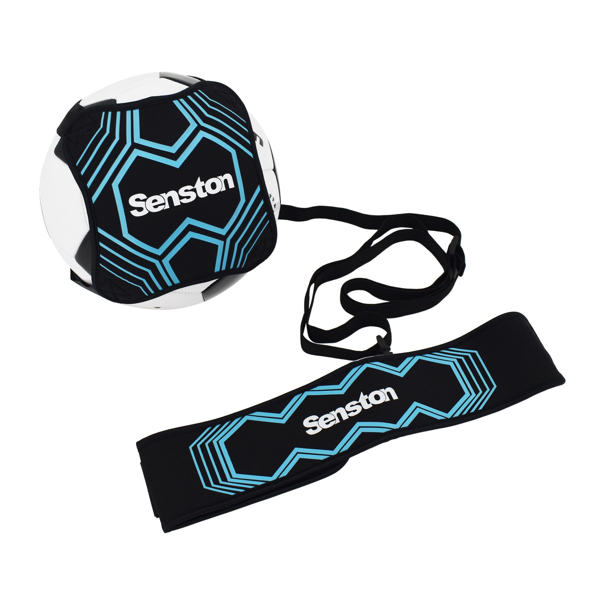 Senston Football Trainer Kick Training Equipment for Kids Adults, Solo Training Belt - Fits Ball Size 3, 4, and 5