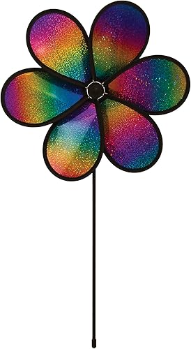 Miniatura 6 de In the Breeze 2735 - Girador de flores de 6 pétalos, flor de fusión de neón de 10 pulgadas, paquete de 3, 2735
