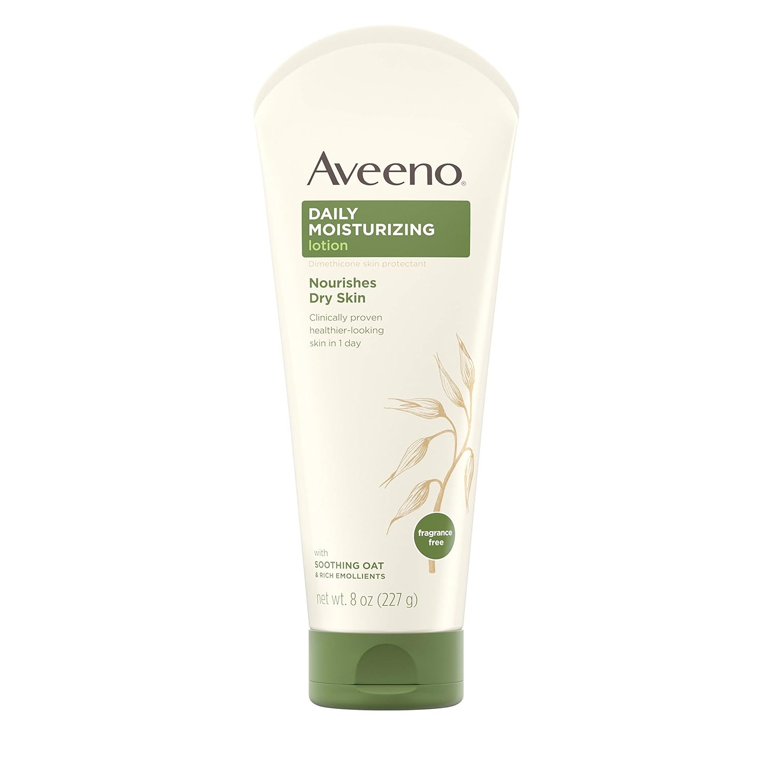 Aveeno Daily Moisturizing Body Lotion with Soothing Oat and Rich Emollients to Nourish Dry Skin Fragrance-Free 8 fl