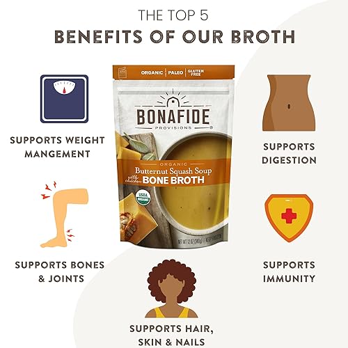 Miniatura 5 de Bonafide Provisions Sopa fresca de calabaza orgánica y orgánica, congelada, 12 onzas líquidas, sin gluten, paleo sin granos, aprobado por Keto y