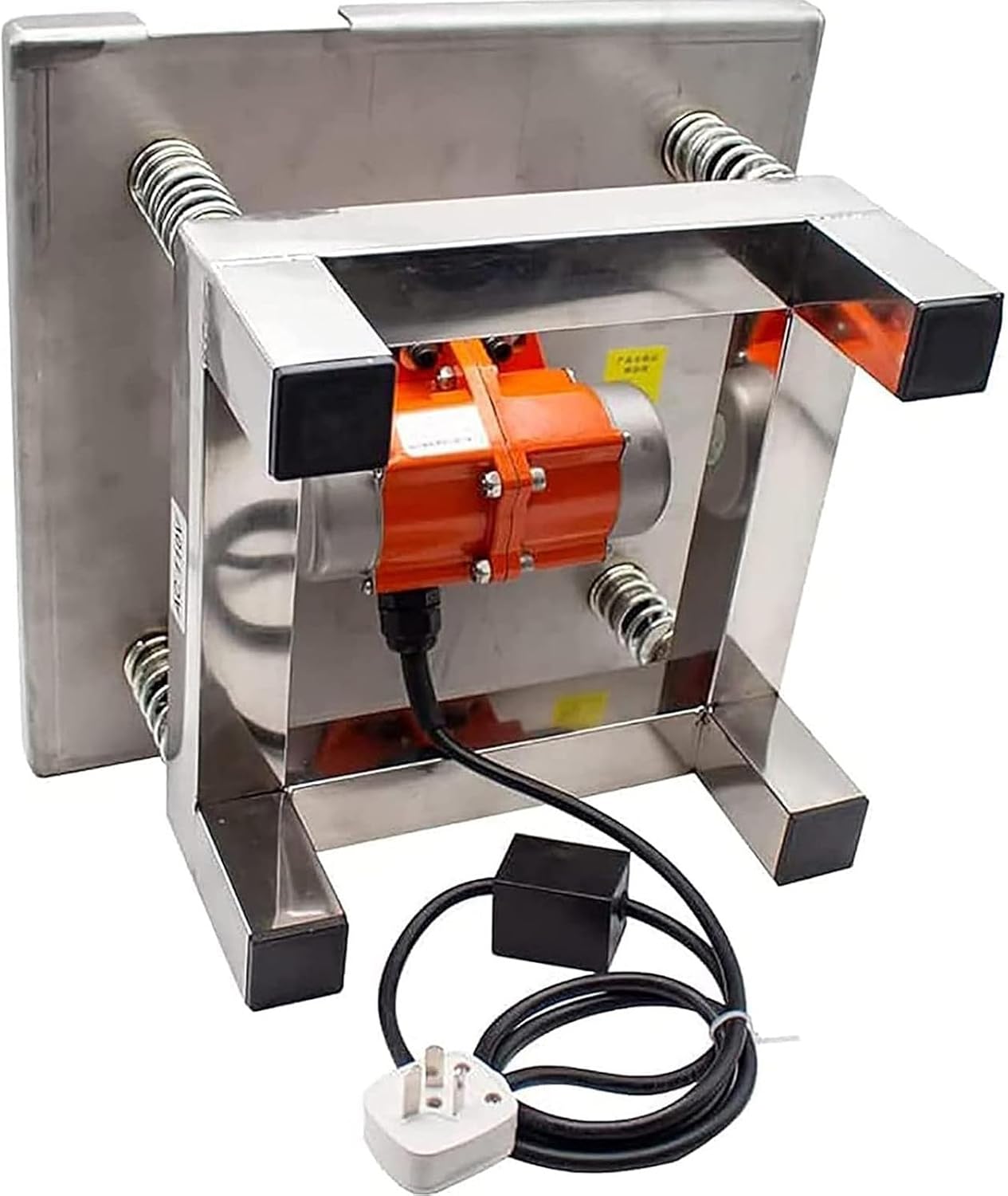 Electric Concrete Vibrating Table 3000-3600 RPM, Stainless Steel Mini Vibration Platform for Bench Test, 220V, 35x35x22cm - Ideal for Concrete Testing and Form Vibrations