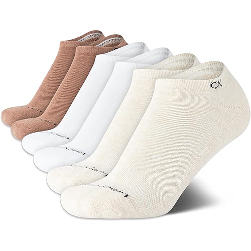 Calvin Klein Women’s Socks – Cushion No Show Socks (6 Pack)