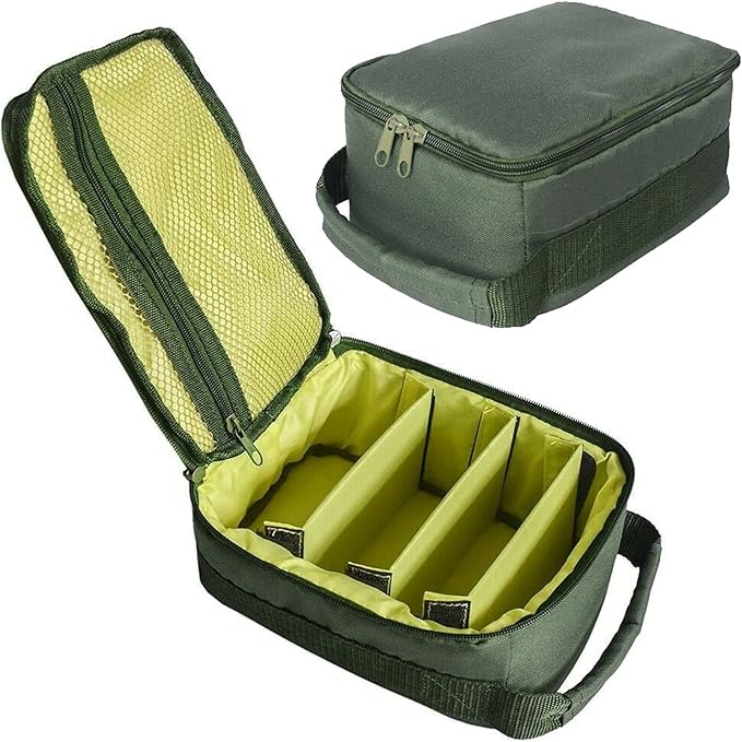 Portable Fishing Reel Storage Bag Fly Lure Line Tackle