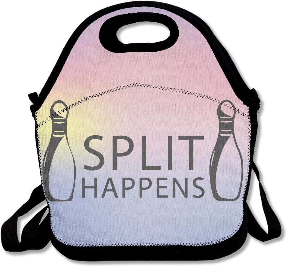 Split Happens Funny Bowling Lunch Bag One Size
