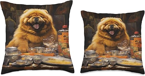 Miniatura 3 de Beautiful Chow Chow Dog Themed For Kids Decorative Throw Pillow