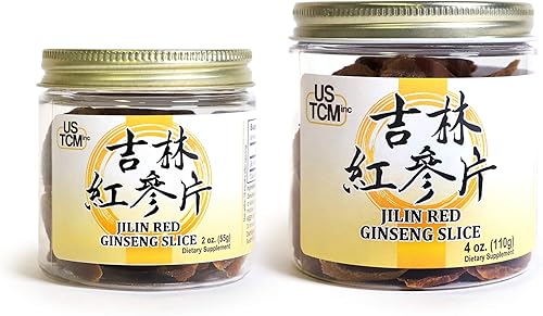 Miniatura 5 de Jilin Red Ginseng Slice - Rebanadas grandes de ginseng chino ginseng asiático (2 onzas)