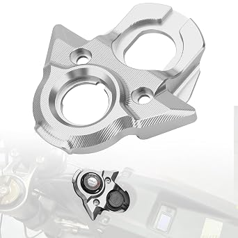 CNC Aluminum SurRon Ignition Key Switch Cover Compatible wiht Sur Ron Light Bee S X LBX Segway X160 X260,Electric Dirt Bike Parts, Surron Accessories Silver