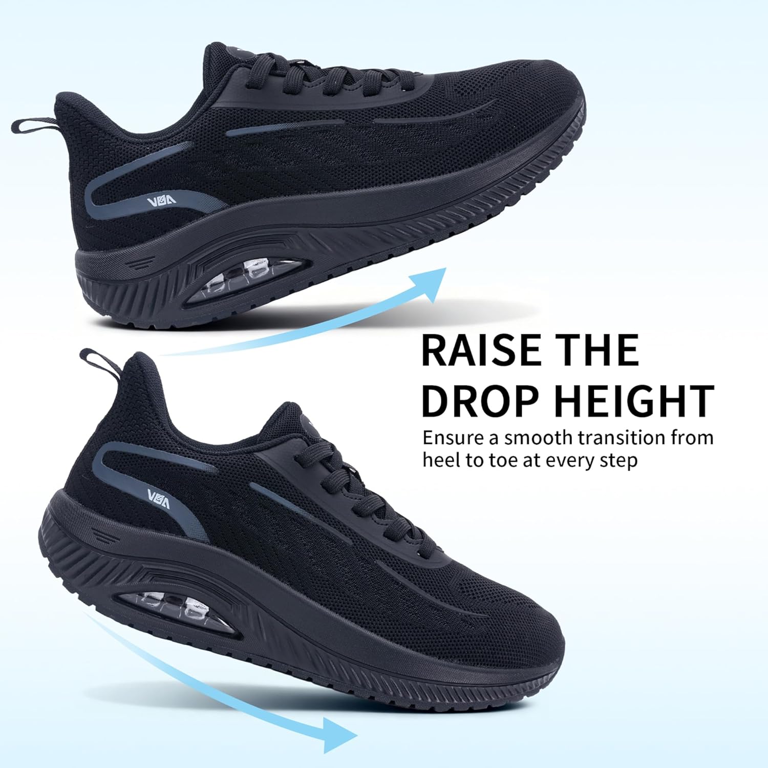 MEHOTO Wide Walking Shoes Women Arch Support Orthotic Tennis Sneakers for Plantar Fasciitis Foot Knee Pain Relief Size 6-11 - Image 5