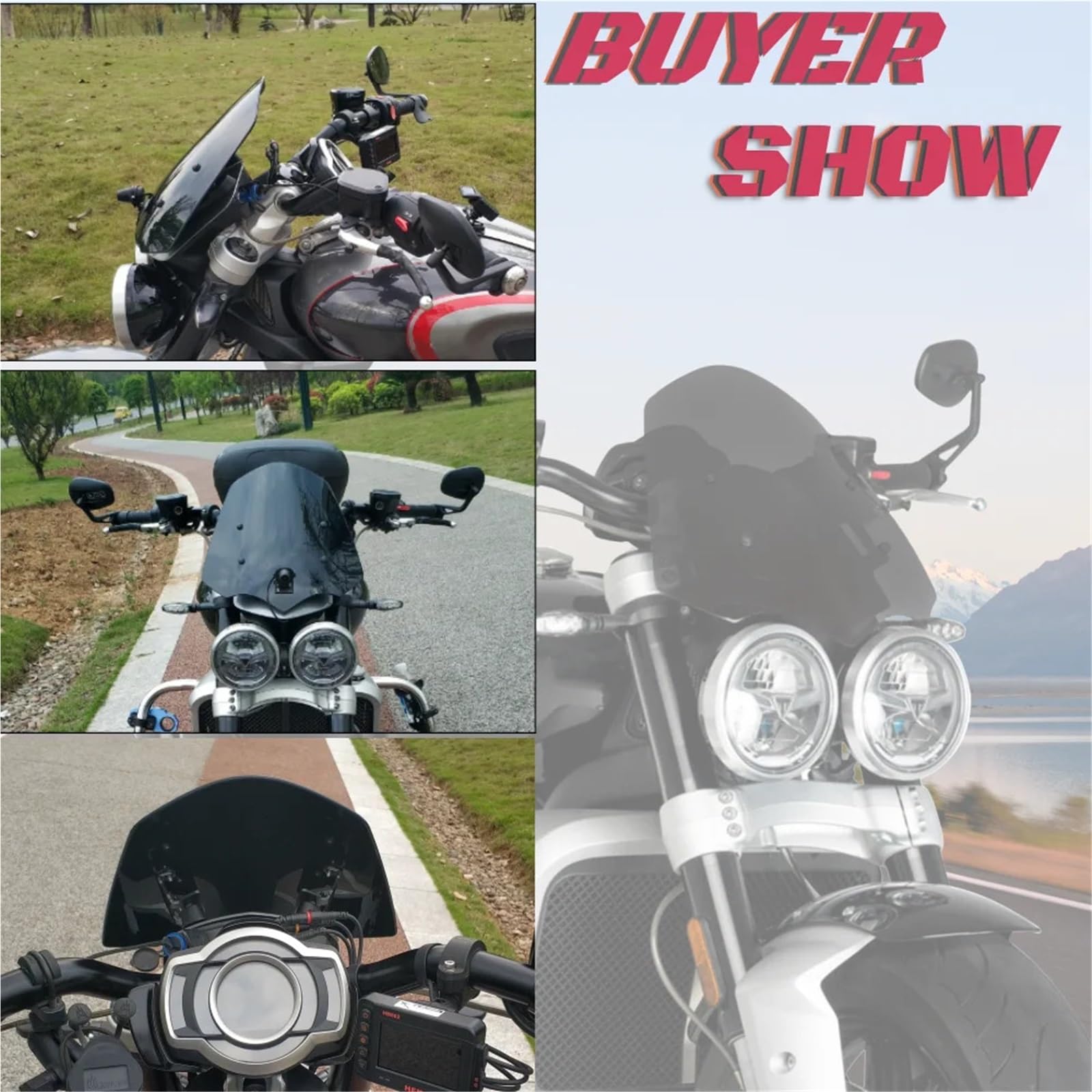 Przednia szyba motocyklowa Pasuje do Triumph Rocket 3R 2020-2024
