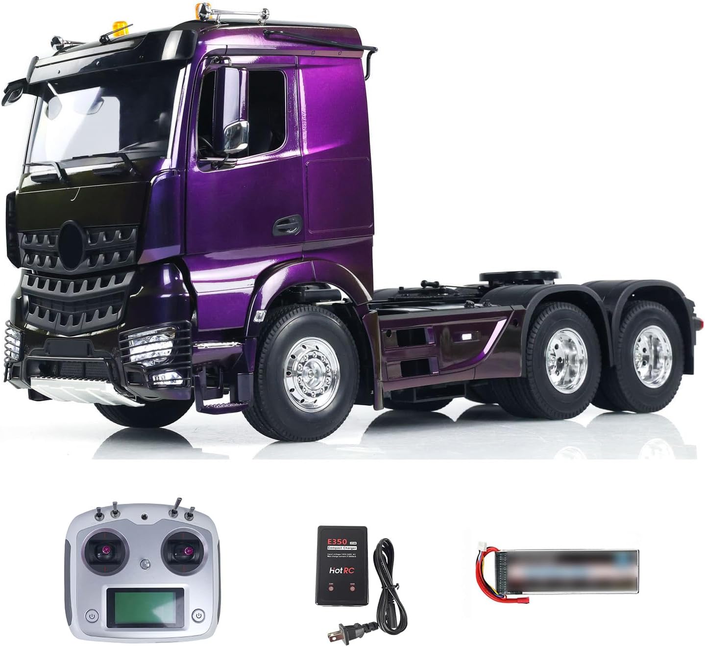 Toucan RC Hobby 1/14 Remote Control Tractor Truck 6x4 RTR RC Car 3-Speed Gearbox Sounds Lights