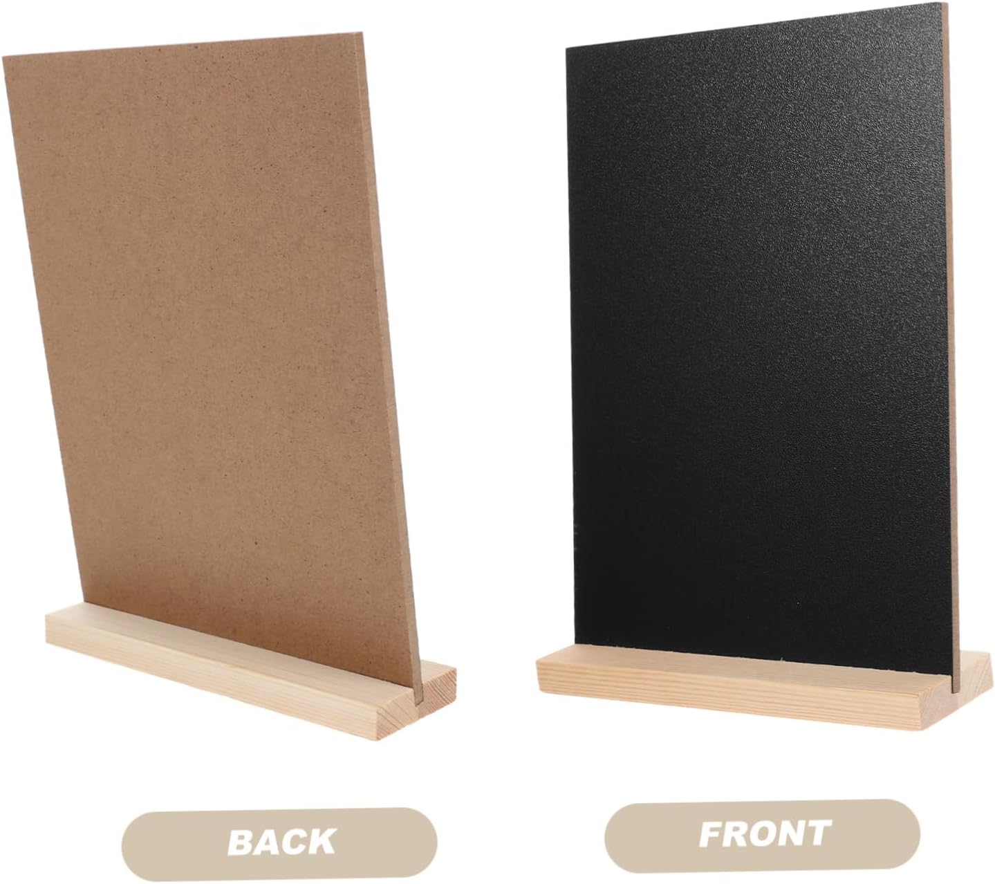 Single Sided Blackboard 21x15cm Desktop Decor Sign, with Pine Base