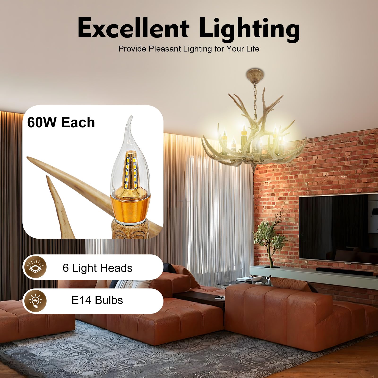 Gewei kroonluchter village retro gewei plafond lamp 6 hoofd gewei lamp verlichting lamp hertengewei lamp plafondlamp voor woonkamer bar café restaurant eetkamer