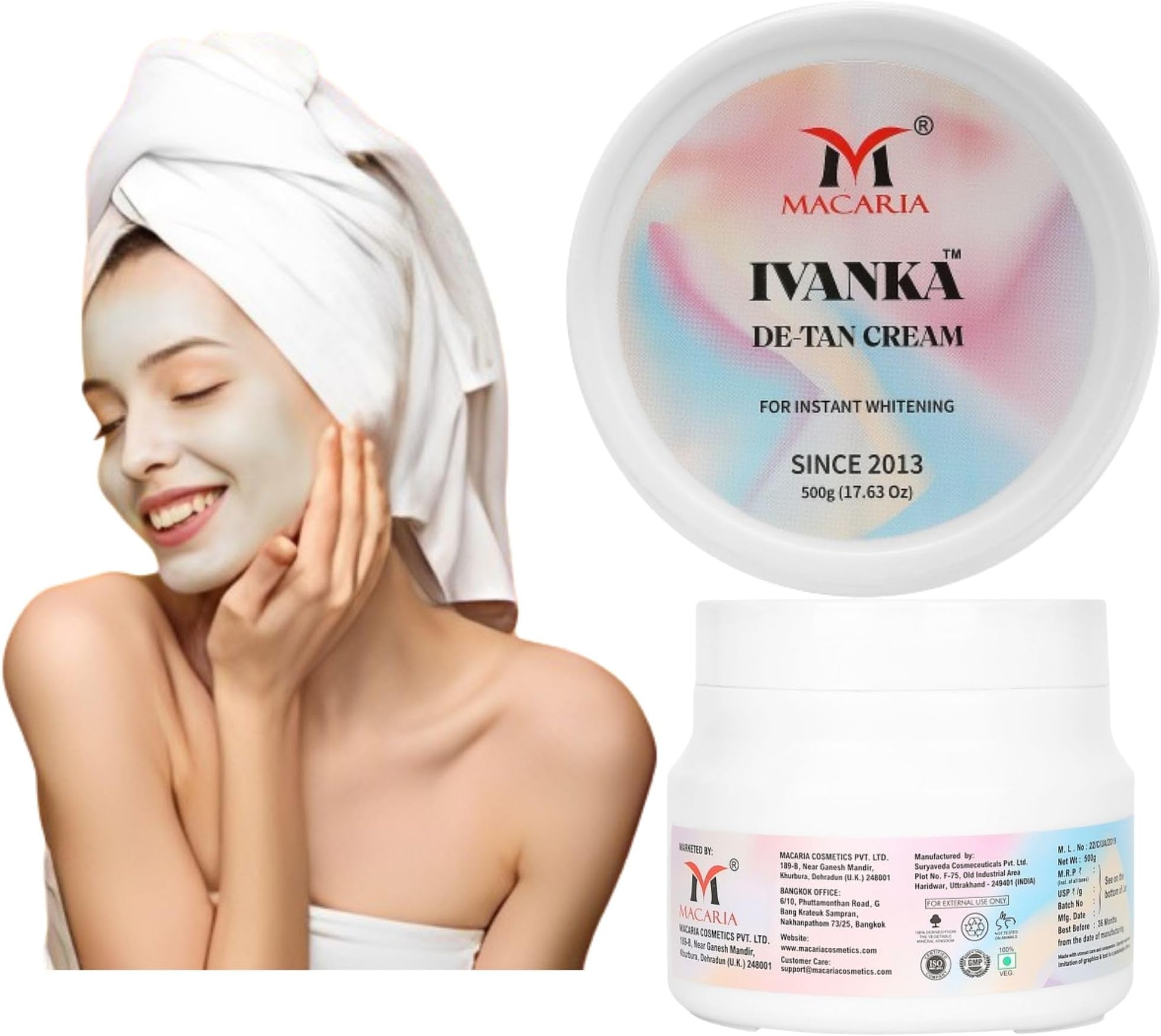 Ivanka detan For Breast Bust Whitening, Brightening & Lightening Cream for Tan Removal, Tanning & Blackness For Girls & Women