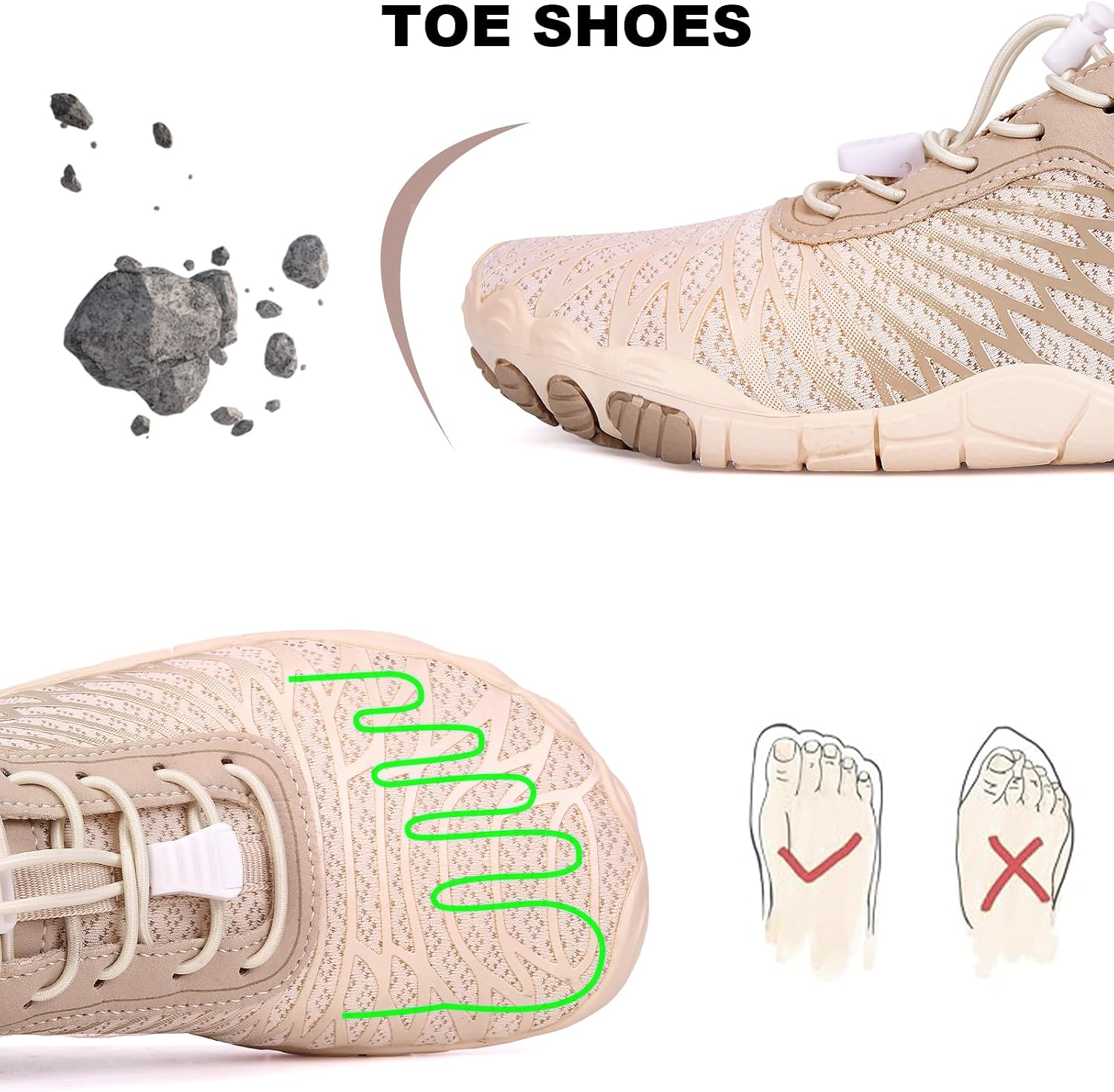 Hike Barefoot Shoes Women Men Non-Slip Healthy Breathable Fashion Trail Running Womens Mens Wide Toe Zero Drop Water Shoe