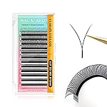 NAGARAKU yy Eyelash Extensions Supplies y lash 0.07mm DD curl Mix Tray 8-15mm Premade 4D Easy Fan Russian Volume Cluster Faux Mink Matte 12 rows pre Fanned Eye Lashes
