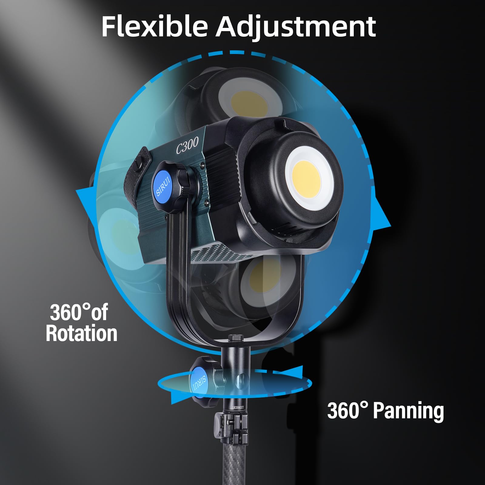Amazon.com : SIRUI 300W LED Video Light C300, Compact COB 