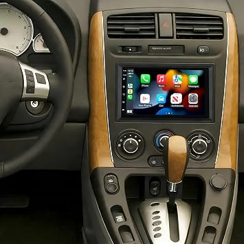 7 Android 14 Car Stereo for Saturn Vue 2006 2007, GPS Navigation Wireless CarPlay Android Auto Double Din Radio with Bluetooth WiFi DSP SWC Backup Camera