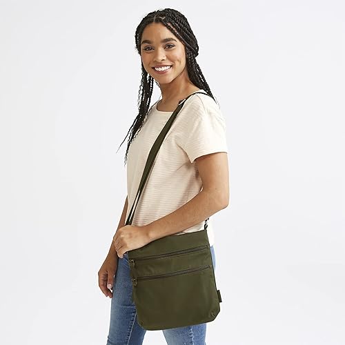 Miniatura 6 de Vera Bradley Triple Zip Hipster Crossbody Purse, Cotton