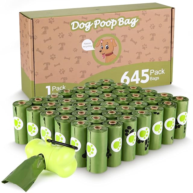 Aokyom Bolsas de basura, accesorios para perros, bolsas de basura para perros