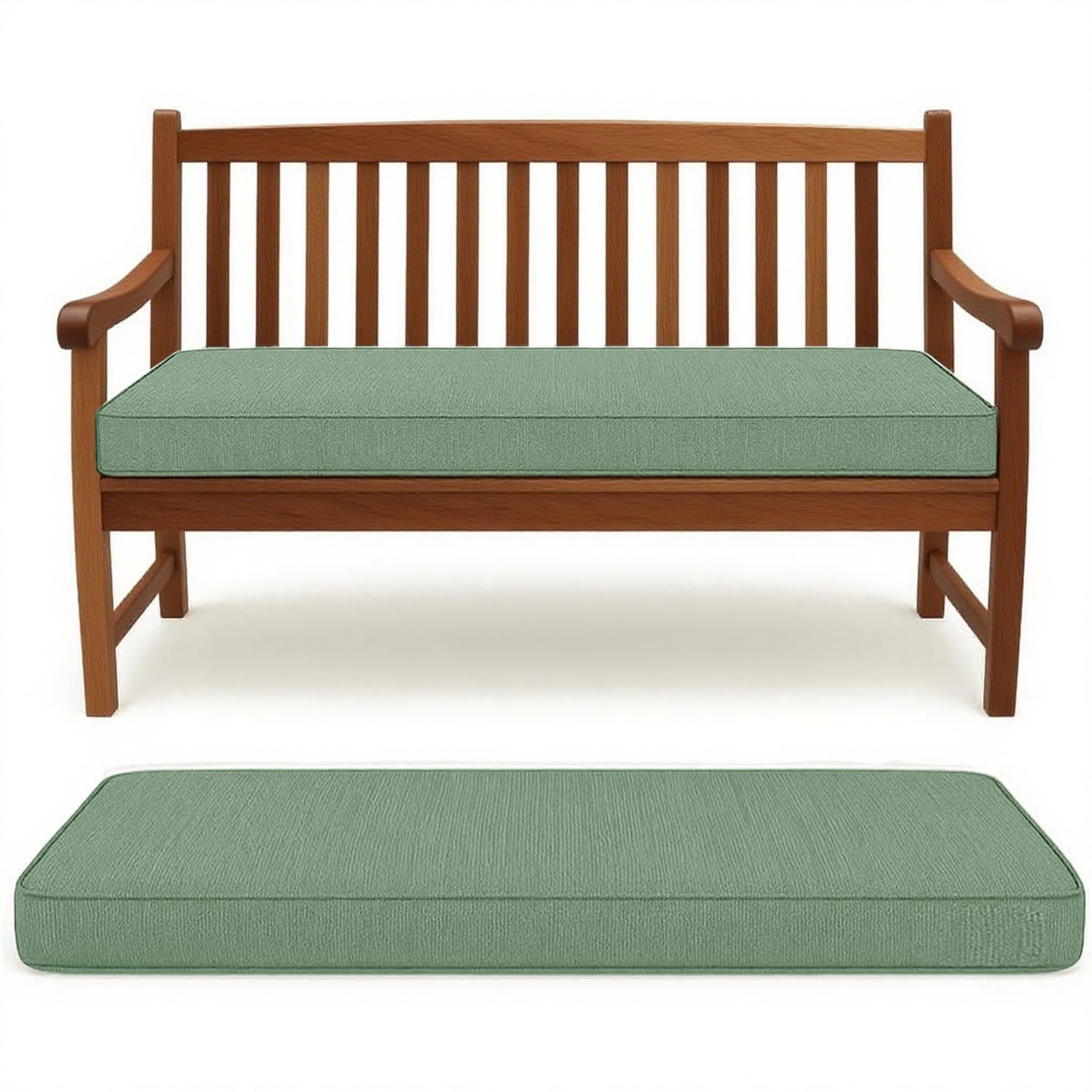 Cuscino spesso per panca da esterno/interno, 200 x 50 x 5 cm, per patio, giardino, altalena, divano, pallet, comodo cuscino per mobili, uso versatile
