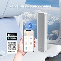 Vista 3 de iDPRT Impresora portátil inalámbrica para viajes, 300DPI impresoras térmicas pequeñas sin tinta para uso doméstico, oficina, vehículos, impresora