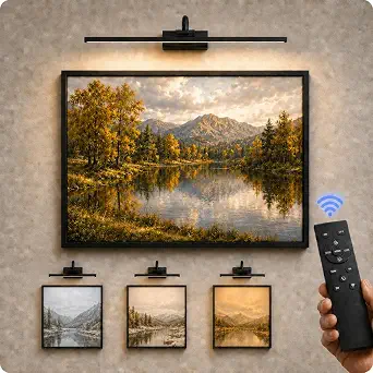 AIFEI Rechargeable Picture Wall Light with Adjustable Brightness and Color Temperature