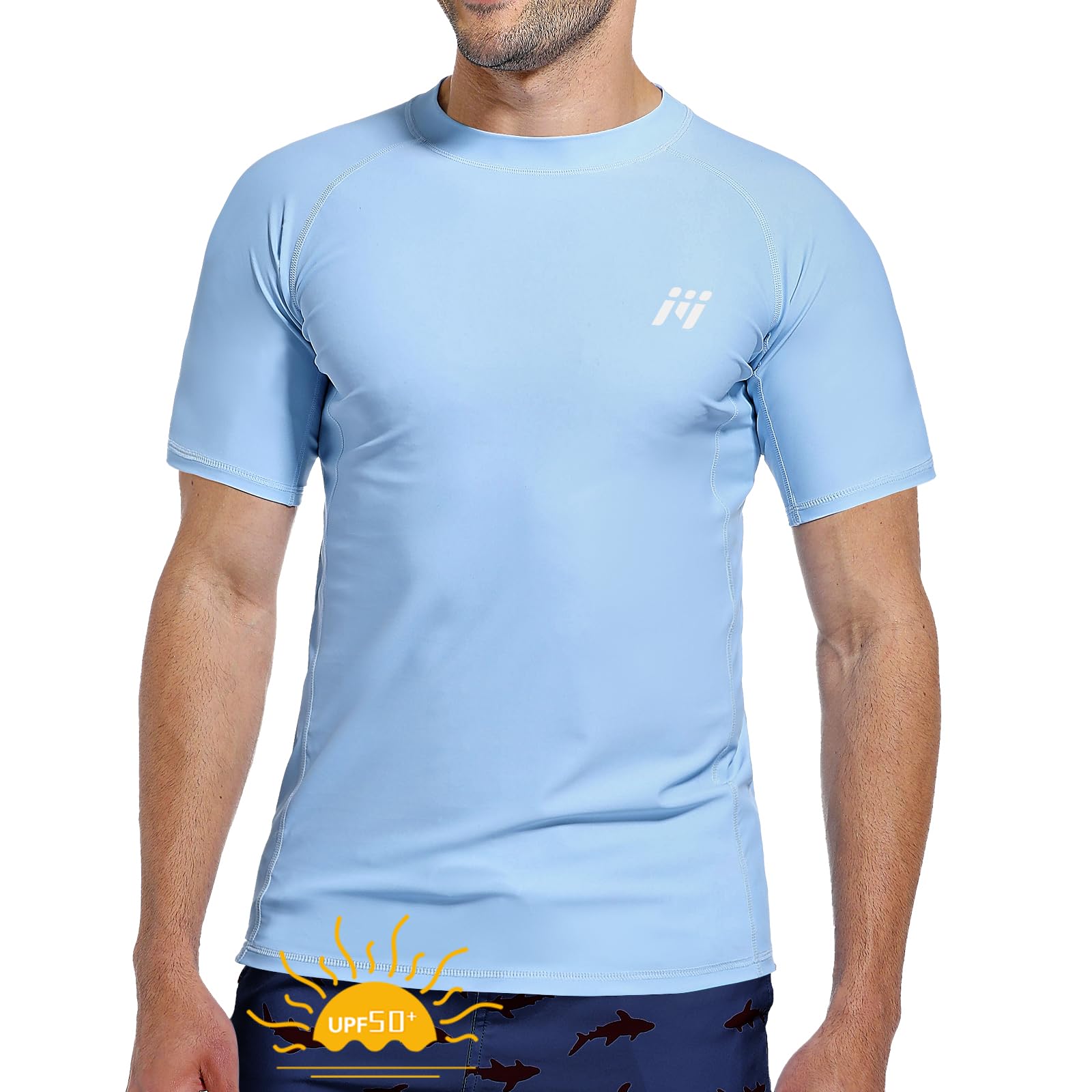 MEETWEE Maglietta da Uomo Rash Guard Rash Vest da Uomo a Maniche Lunghe,Protezione UV UPF 50+,ad Asciugatura Rapida,per Nuoto,Surf,Sport Acquatici