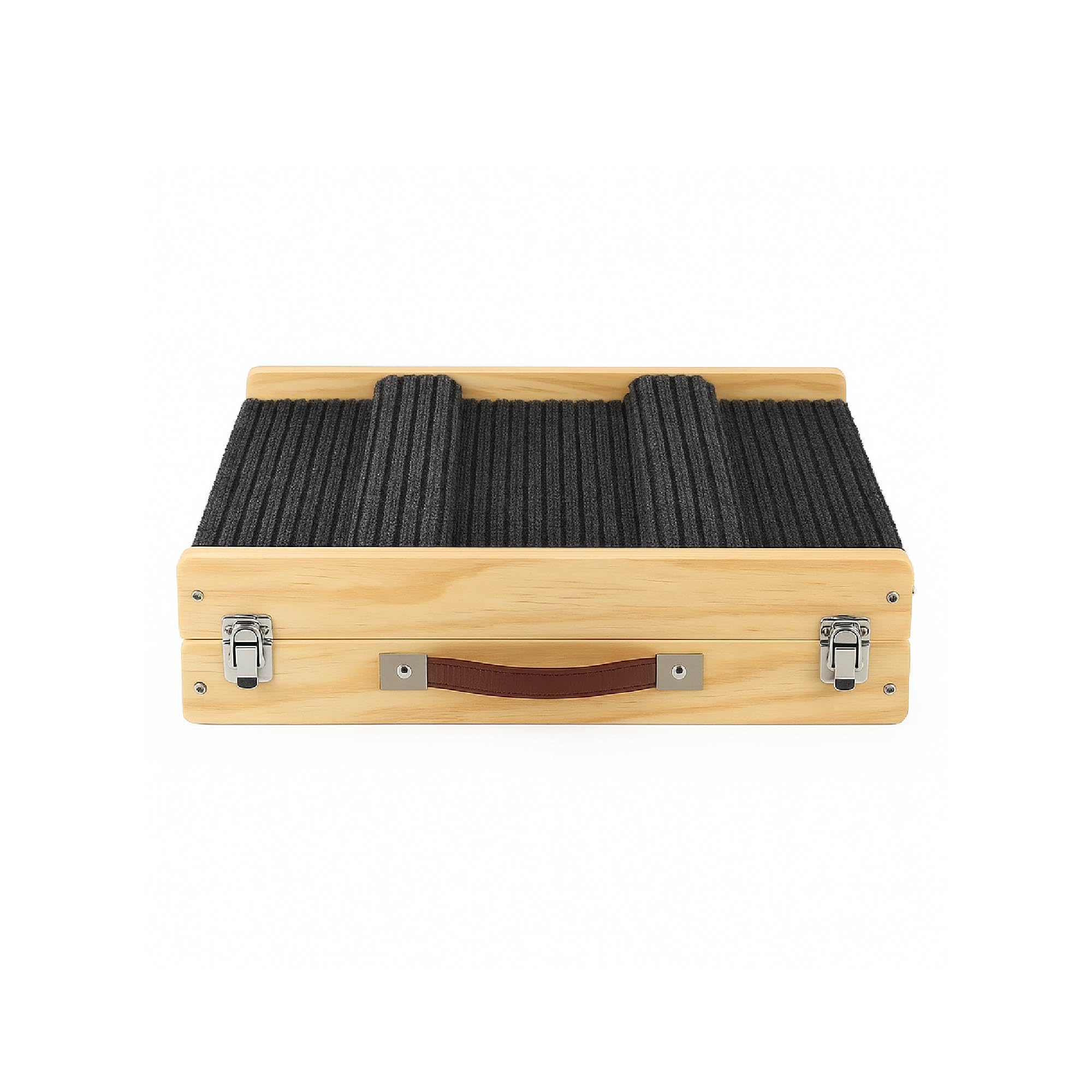 Rampa per Cani Pieghevole Antiscivolo in Legno – Altezza Regolabile fino a 53 cm – Rampa Portatile per Auto, Letto e Divano – Ideale per Cani Anziani e Cuccioli fino a 20 kg